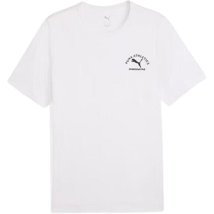 

Puma Essentials Athletics Модная мягкая универсальная футболка с круглым вырезом и коротким рукавом для мужчин Топы 692936-02 M