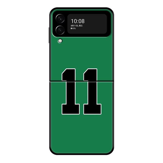 For Samsung Flip Zflip Z Flip3 5g Zflip3 Hard Pc Phone Case Fundas Basketball 23 24 Lucky Number