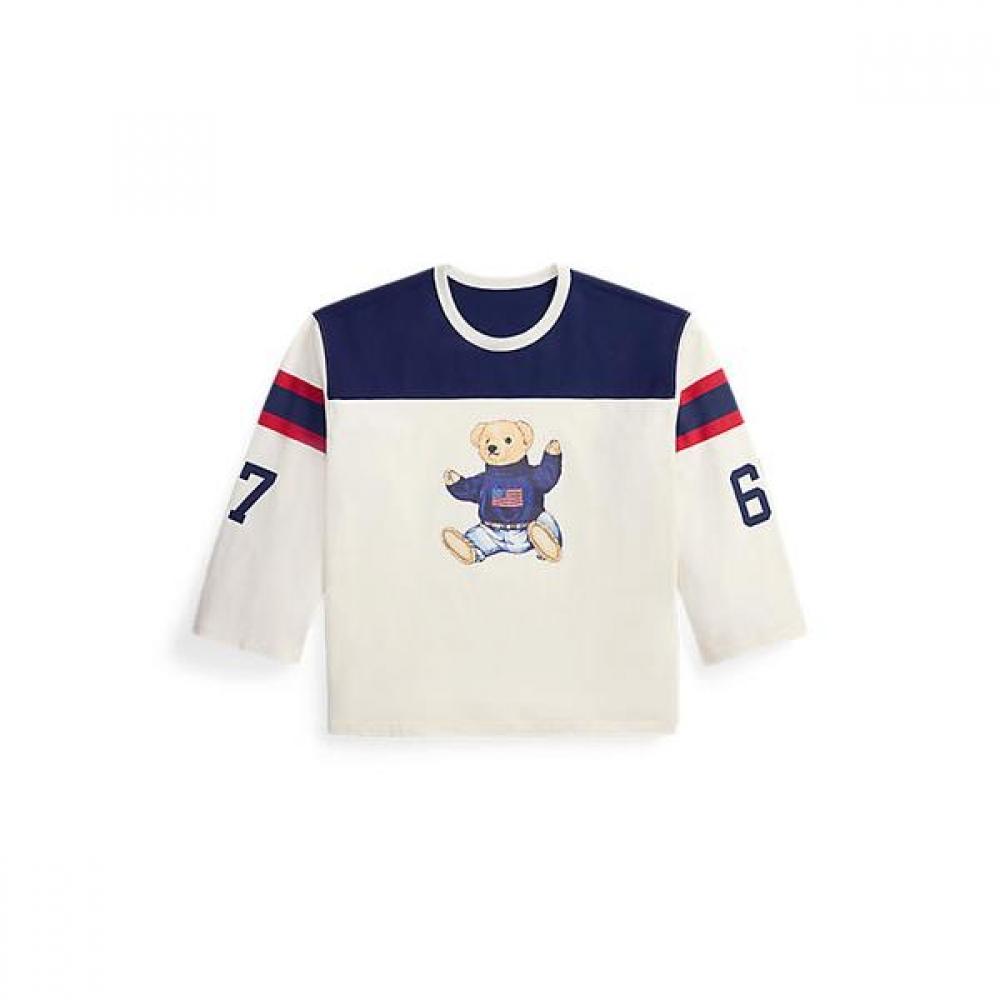 Polo Ralph Lauren Women S Cotton jerSey Tee Polo Bear  Wmpoknincu21290100 