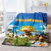 Biene Maja Personalized Name Blanket Multi-purpose Personalized Blanket Ultra-Soft Throw For Nap Home Decor Living Room Seaside Four Seasons Universal