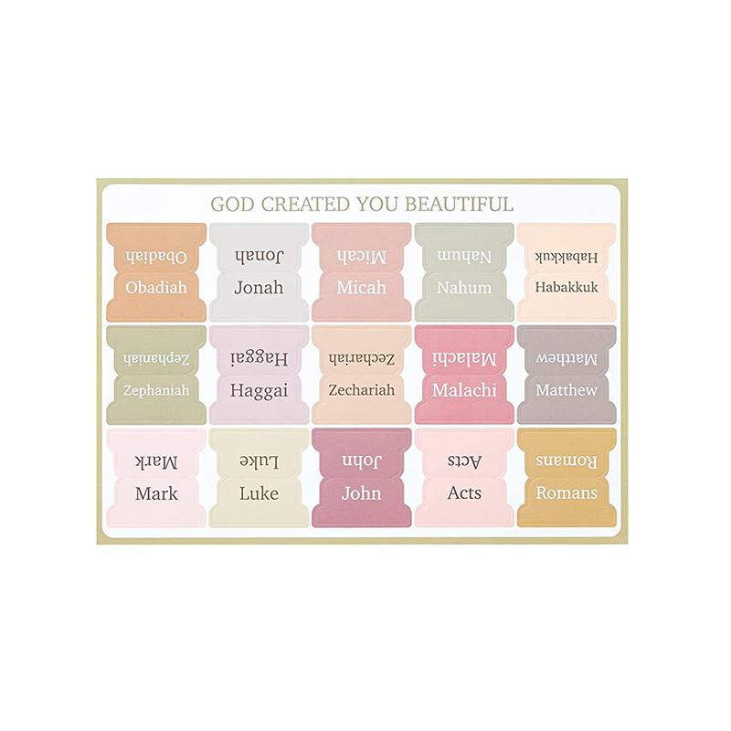 Bible Tabs,75 Tabs,Colorful,Laminated Bible Tabs For Women And Men, Bible Tabs For Study Bible,Bible Index Tabs