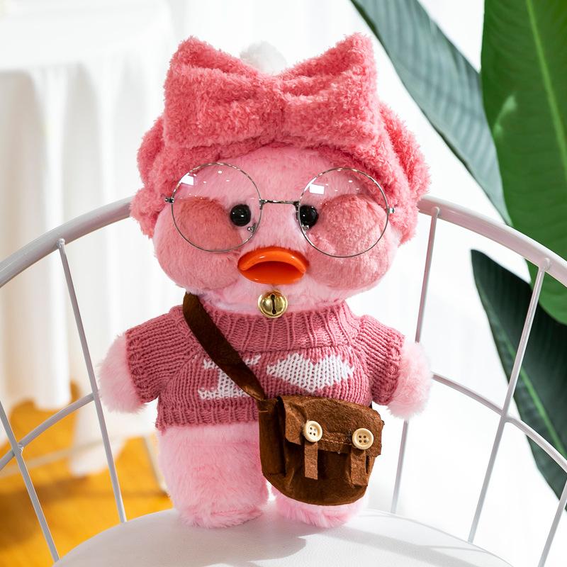 duck with glasses plush