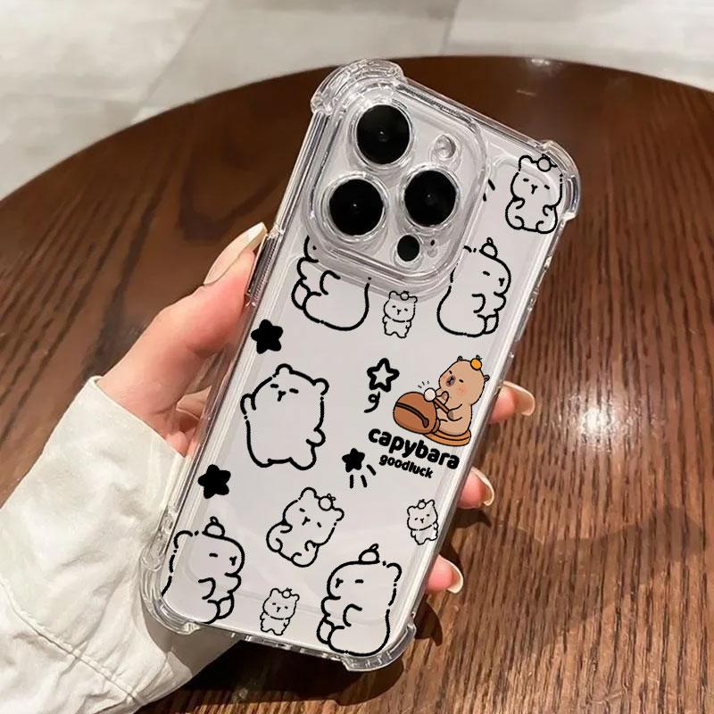 

Cute Little Capybara Phone Case For Samsung Galaxy A57 A56 A36 A37 A55 A54 A52 A35 A34 A17 A16 A15 A07 A06 5G Soft Clear Cover Galaxy A06(4G)