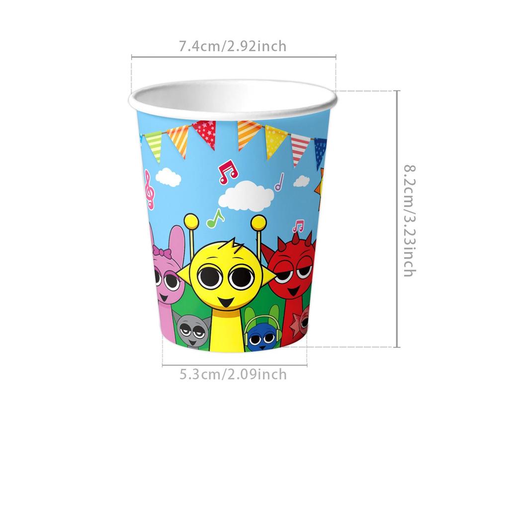 Tag Theme Birthday Party Decoration Game Flag Cake Insert Spiral Arrangement