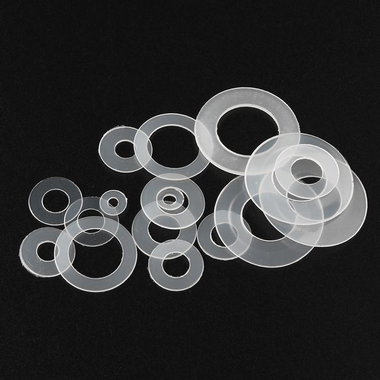 White Plastic Nylon Flat Washer Plane Spacer M2 M2.5 M3 M4 M5 M6 M8 M10 M12~ M20 Insulation Gasket Ring For Screw 1mm~3mm