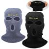 Men Women Knitted Thermal Full Face Cover Neck Warmer 3 Hole Balaclavas Ski Mask