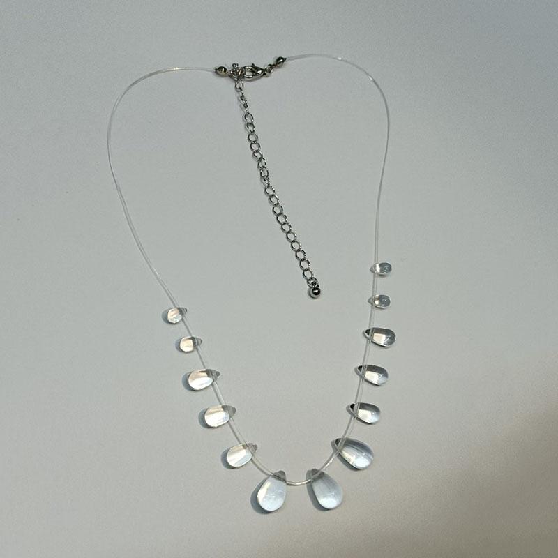 

Модная подвеска в виде капли воды, прозрачные серьги-капли дождя, простые серьги с кисточками, ожерелье, браслет, нишевые персонализированные украшения