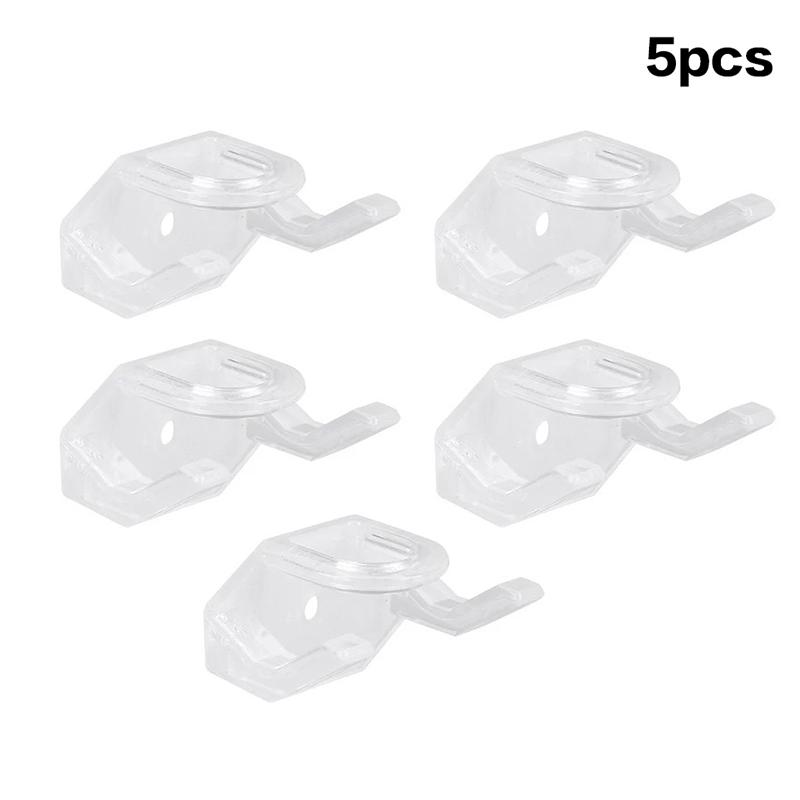

5Pcs Minimalist Plastic Hat Display Hooks Self Adhesive Space Saving Baseball Caps Hangers Wall Mounted Hat Holder Bedroom 5PCS прозрачный