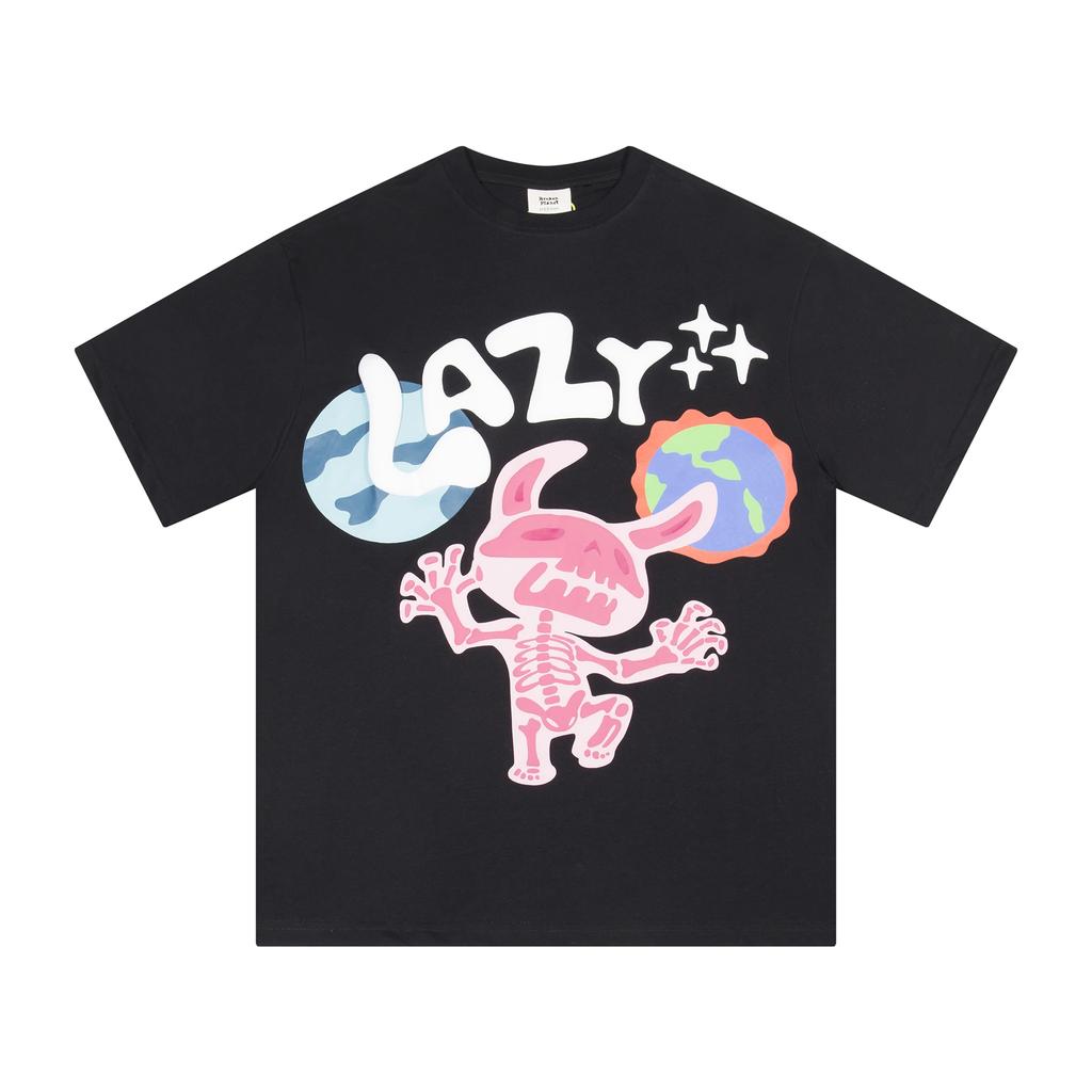 2025 Personalized Trendy Youth Fashion 100% Cotton Printed T-shirt Four Seasons Trendy Brand Male and Female Hot Products