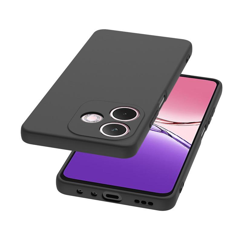 For OPPO Reno 13F Case Black Matte Soft TPU Back Phone Cover for Realme 14 Pro+ Plus 5G Neo7 C75 Cases Shells Frosted Protective