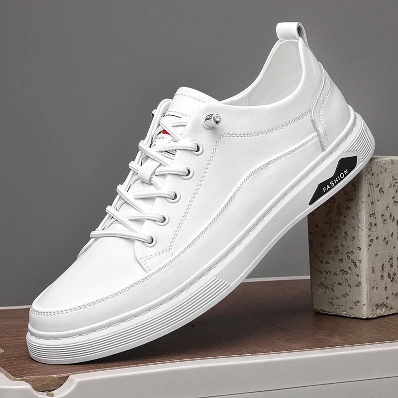 Echtes Leder Herrenschuhe Sneakers Modetrend Freizeitschuhe Freizeit Männlich Skateboard Schuhe Vulkanisierte Schuhe Tenis Masculino