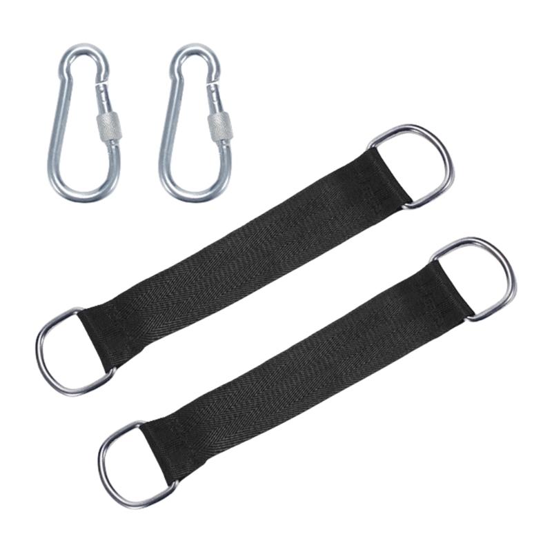 Tree Swing Hanging Hammocks Strap Regulable Rope with Strong Rings Buckles for Easy Attachments To Trees