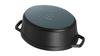 Staub Cocotte Oval Black Large Hand Cast Enamel Pot IH Compatible Japanese La Cocotte Oval "Pico 29cm" [Authorized Product] 40509-315