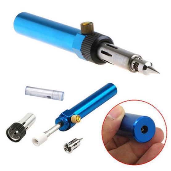 3 in 1 Gas Blow Torch Soldering Solder Iron Gun Butane Cordless Welding Pen Burner
