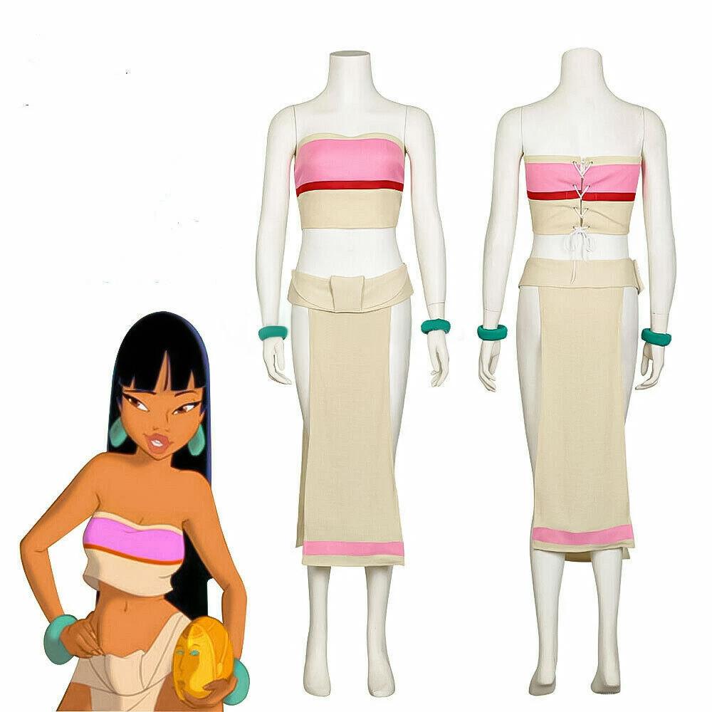 The Road To El Dorado Chel Cosplay Costume With Cotton Linen For Halloween Role Play