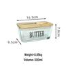 Glass Butter Dish with Lid and Spatula