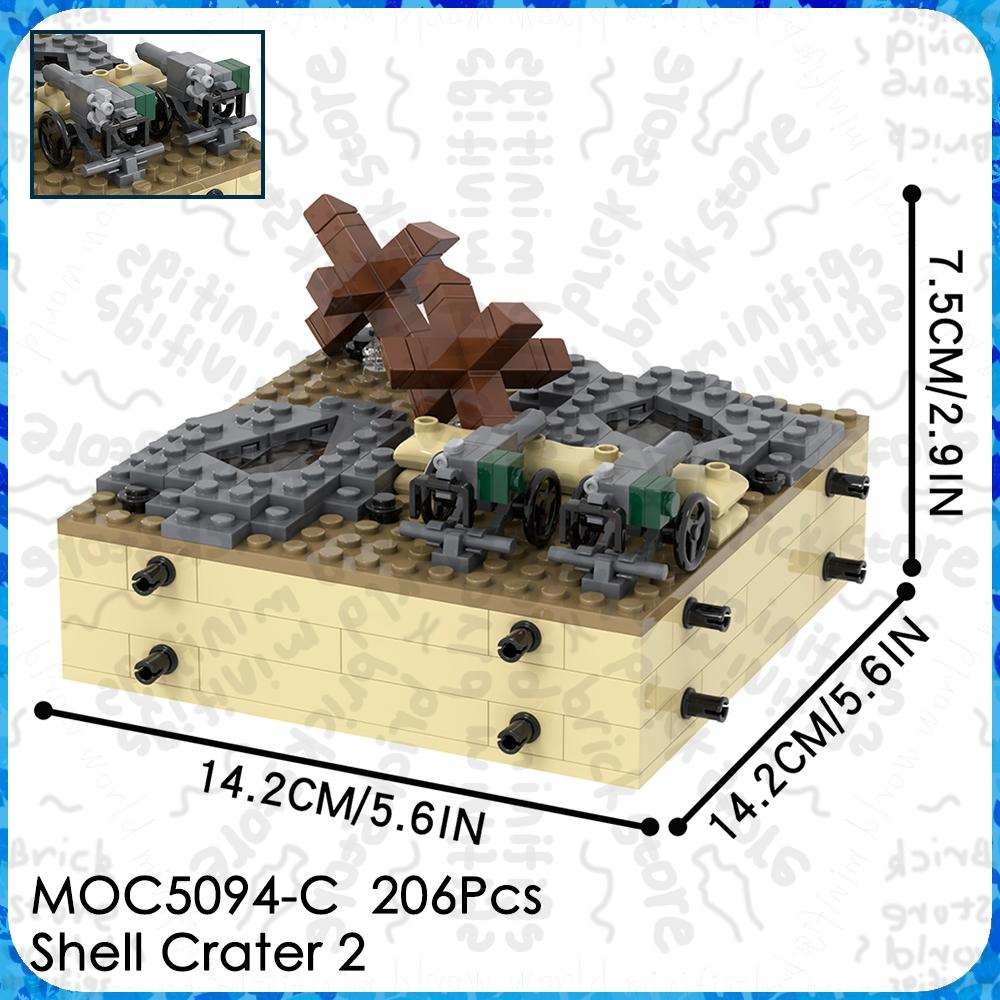 MOOXI Battlefield Bricks WW1 WW2 Military War Arsenal Compatible Figure Building Blocks Adult MOC5094 Set Gift Toys For Children