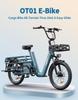 ONESPORT OT01 Electric Bike 20", 650W Motor, 48V 27AH Battery, Range 80-100 Km, LCD Screen, Intelligent APP, Load Capacity 150 Kg