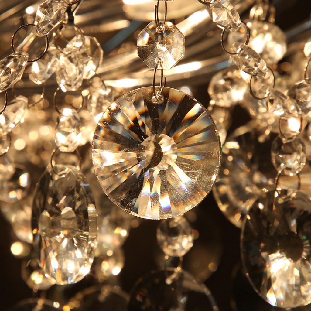 Moderner 6-armiger K9-Kristall Deckenleuchter Pendelleuchte Beleuchtungskörper Raumdeko