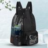 Drawstring Beach Backpacks with Wet Pocket Thickened Mesh Lightweight Comfortable Carrying Pack Sports Gym Training Storage Bag