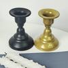 2x Iron Candles Stick Holder Candle Stand Simple Candle Holder for Pillar