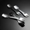 Travel Picnic Portable Can Opener Outdoor Stainless Steel Spork Tableware Spoon Fork