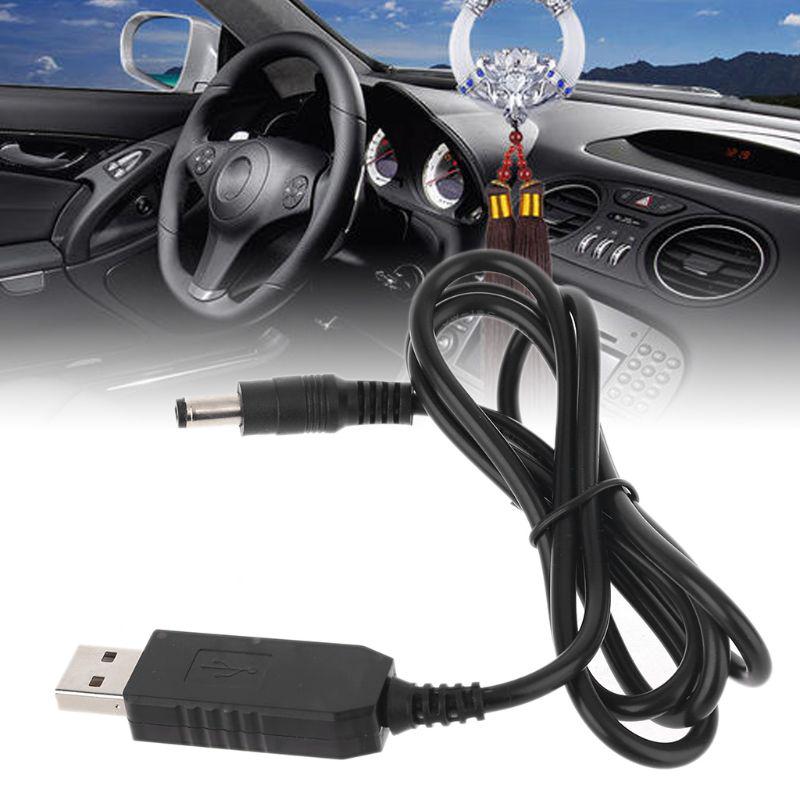 Adjustable Voltage Step Up Universal QC3.0 USB To for DC 12V 1.5A 5.5x2.1mm Cable Power Boost Line For WiFi Router LED S