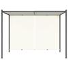 VidaXL Pergola with Adjustable Roof Cream White 3x3 M Steel