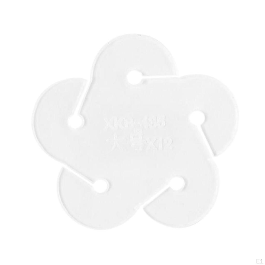 10 Stück Acrylblume handgefertigte Lederwaren DIY Schlüsselanhänger Werkzeug