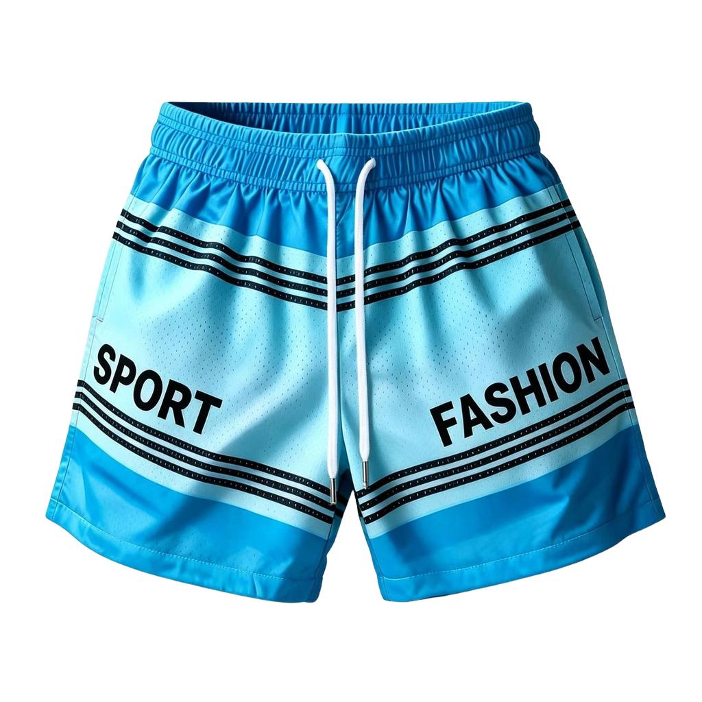 Women's Loose Fit Letter Print Beach Swim Shorts for Summer Sports Casual Wear
