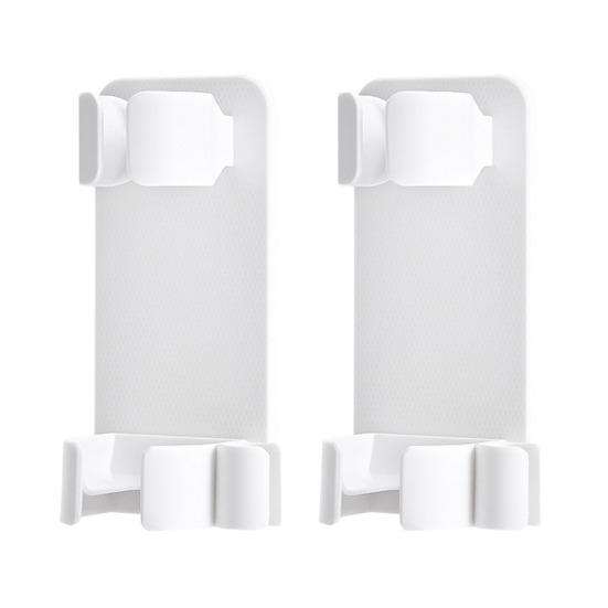 

2 шт. Стеллажи для хранения щипцов для завивки настенные регулируемые противоскользящие держатели для щипцов для завивки волос Держатель для фена Держатель для бигуди для волос белый