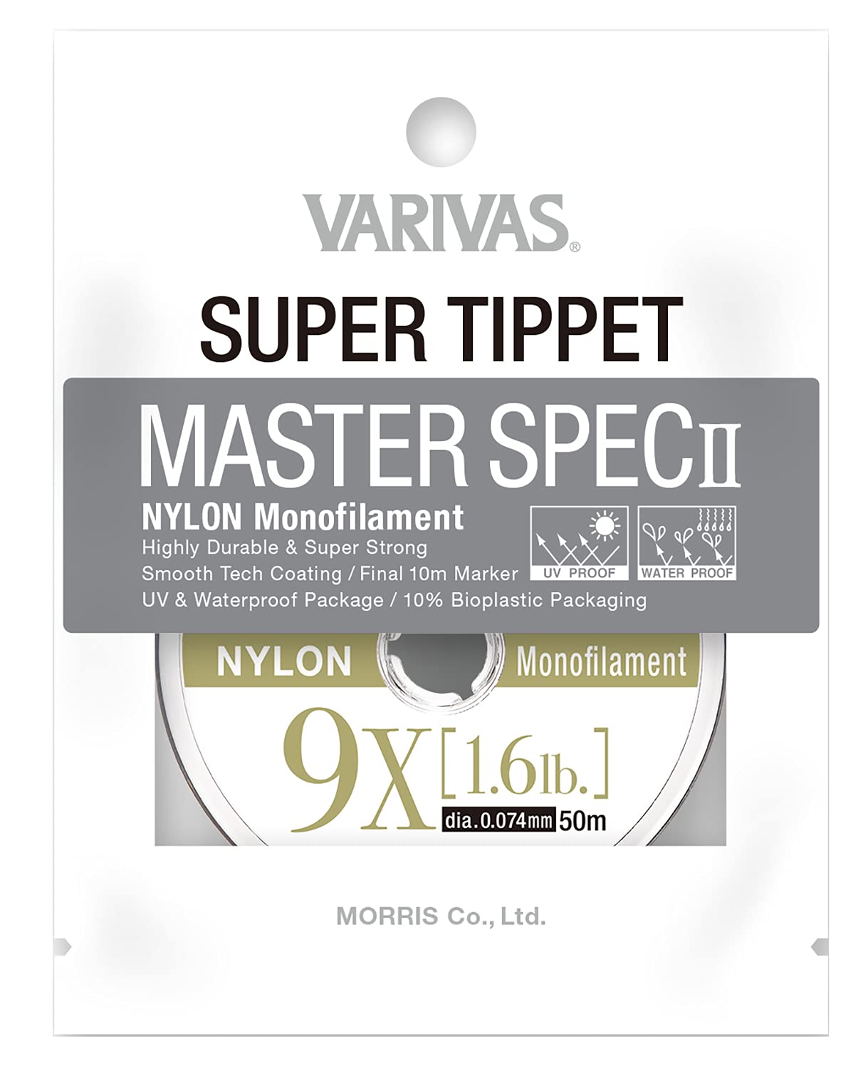 

VARIVAS Super Tippet Master Spec II Нейлон 9X 50м 1.6LB
