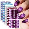 1SET Flash Cat's Eye Nail Oil Film Nail Art Sticker European and American Scallion Powder Nail Sticker Nail Art Sticker