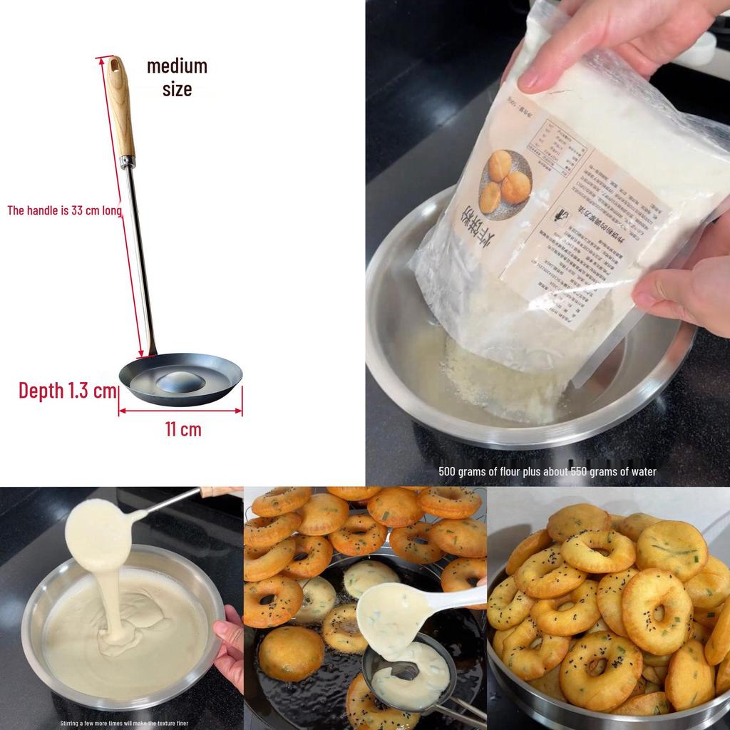 Commercial-Grade Large Fried Noodle Nest Ladle Mold