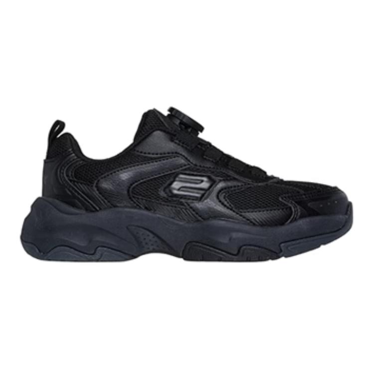 Skechers Kids Comfortable Low-Top Casual Shoes Kids Sneakers Black 405292L-BBK