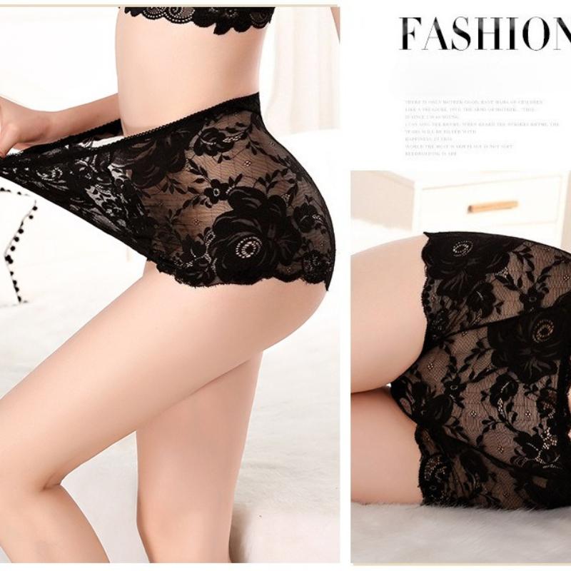 Seksi Dantel Külot Kadın külotları Popo kaldırma pamuklu kasık büyük beden erkek şortu Yüksek bel külot