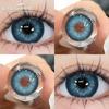 1Pair Korean Lenses Color Contact Lenses For Eyes Borwn Eyes Makeup Beauty Blue Eye Contacts Gray Pupil… More