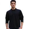 ROMON Men's Autumn Long Sleeve T-Shirt Fashion Polo Collar Sweatshirt Mulberry Silk Thermal Shirt Casual Base Layer Top