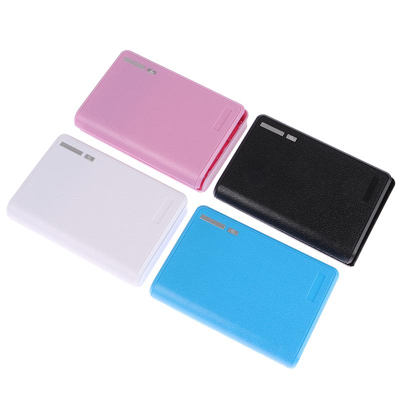 4*18650 Battery Holder 5V Dual Usb Power Bank Battery Box Solderless Mobile Power Kit Diy Shell Case Charging Storage Case