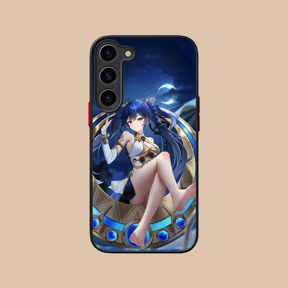 Wuthering Waves Luno Silicone Mobile Phone Case for Samsung Galaxy S26 S25 S24 S23 S22 S21 Plus FE Ultra Colorful Cover