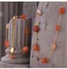 Elegant Chinese-Style Agate & Titanium Steel Beaded Jewelry Set