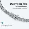 KNOBSPIN 2mm D Color Moissanite Tennis Bracelets for Woman Man Sparkling Diamonds with GRA s925 Sliver Hip Hop Bracelet