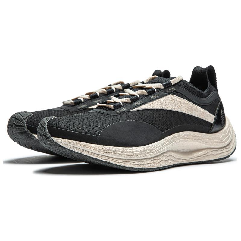 New LiNing Jackie Chan Collaboration Kung Fu Collection Wear Resistant Low Top Casual Shoes Unisex Gray Black White AZGU021-5