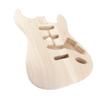 Unfinished Electric Guitar Body Walnut Wood Blank Triple Single Pickup Hole Guitar Body Replacement