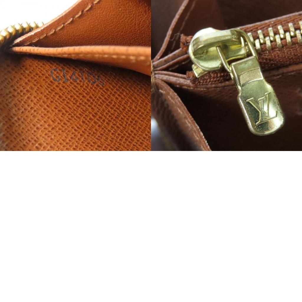 Used LOUIS VUITTON Bifold Wallet Zippy Compact Wallet M61440 Monogram Brown beige