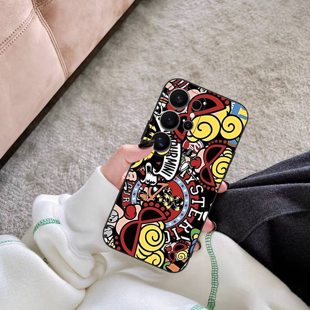 Japan Fashion H-Hysteric M-Mini Phone Case For Samsung S 20 21 22 23 lite plus ultra Clear Mobile Cover Funda