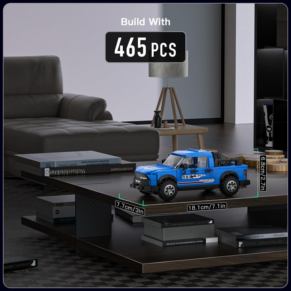 MOULD KING Véhicule tout-terrain Pickup 27056/27057/27058/27059, ensemble de construction, modèle de voiture à collectionner, bloc de voiture, cadeau pour enfants de 8 ans et plus