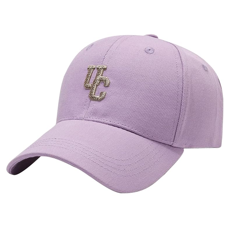

[White Fang] plain cap logo hat sports running UV protection Cold protection measures men s ladies CA573 (Purple)