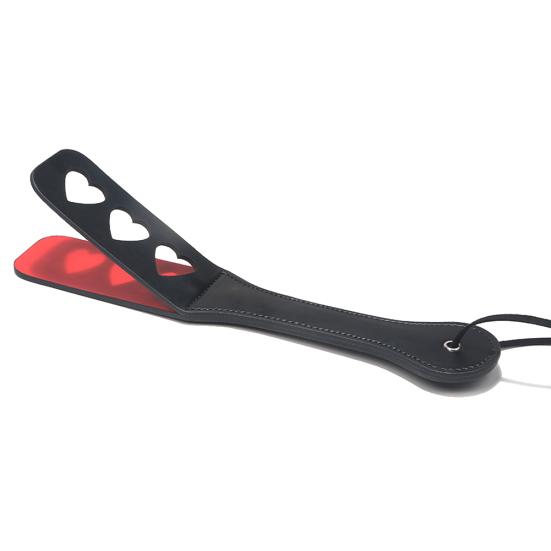 Sex Double-deck Slave Paddle Butt Whip Faux Leather Spanking Flogger Bondage