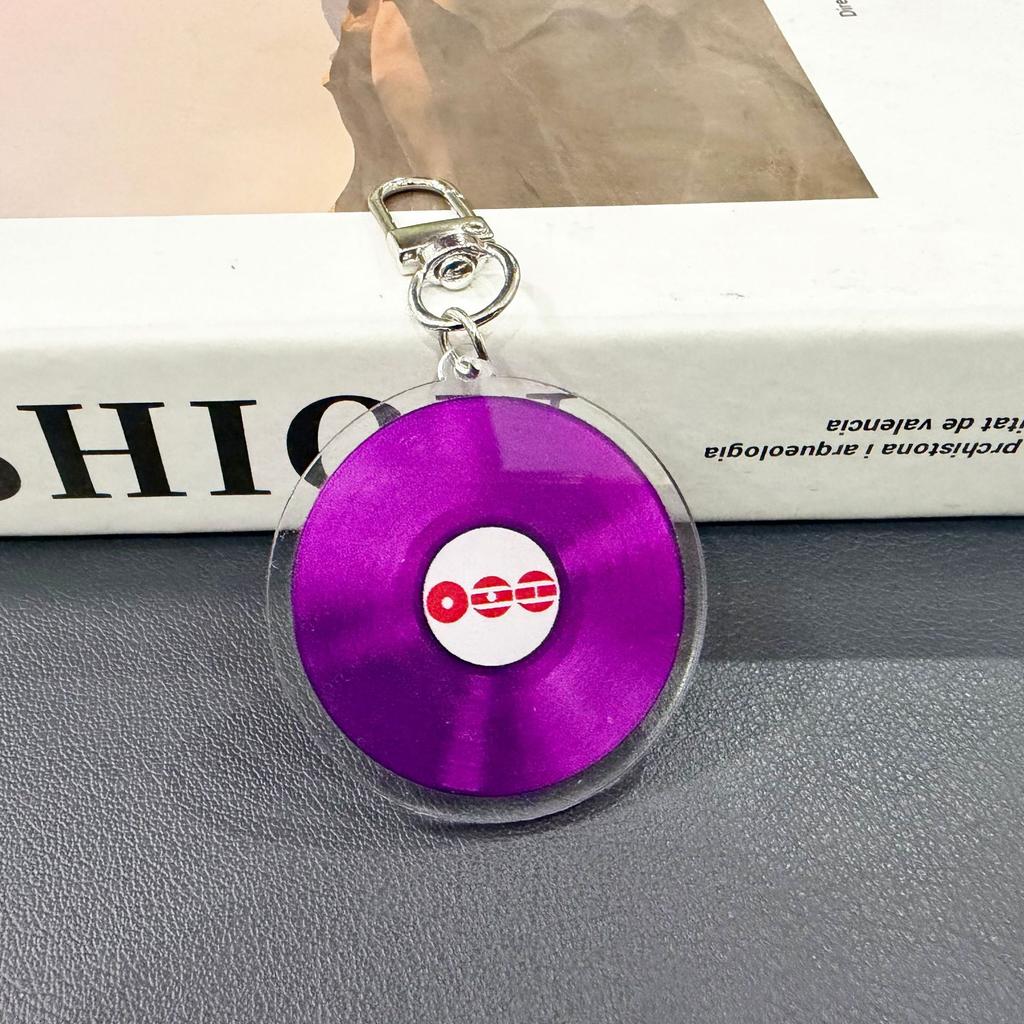 Portachiavi Disco Rotondo Tour Mondiale BTS, Ciondolo per Borsa, Accessori Abbigliamento, Gadget Merchandise Celebrità Regali di Supporto